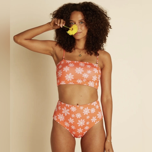 WRANGLER OUT WEST DREAMIN LONGER REVERSIBLE TUBE BIKINI TOP - Picture 2 of 3